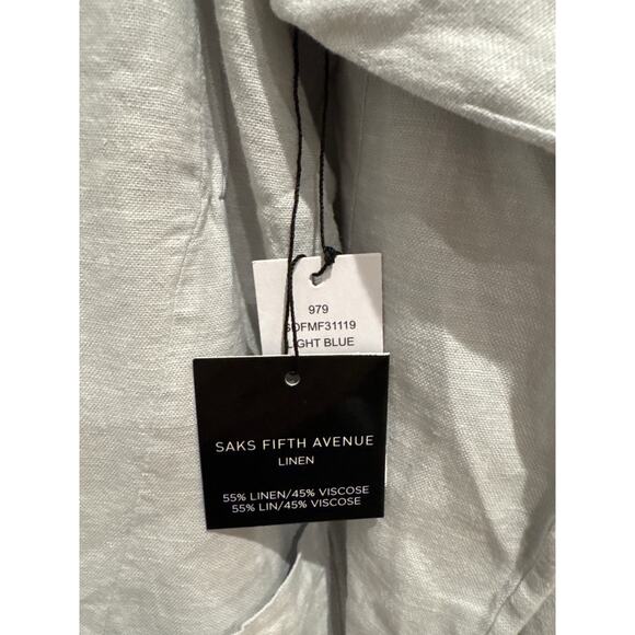 SAKS FIFTH AVENUE Notch Lapel Linen Blend Sportscoat Size XXL | SAME DAY SHIP - Picture 2 of 5